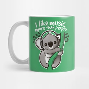 Koala likes music Mug
